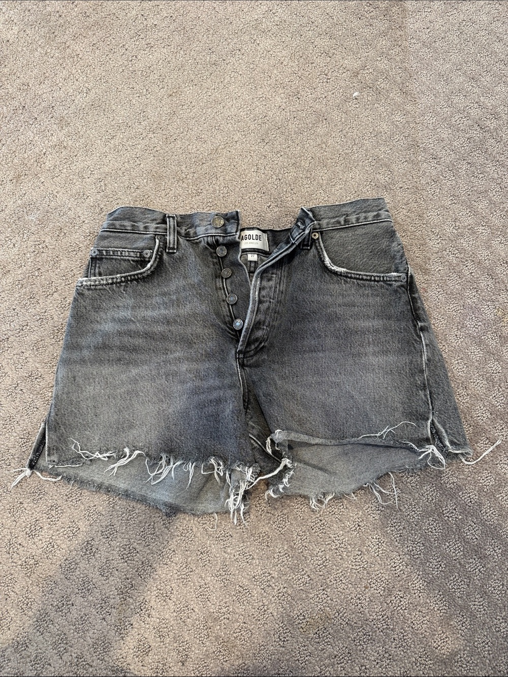 agolde jean shorts